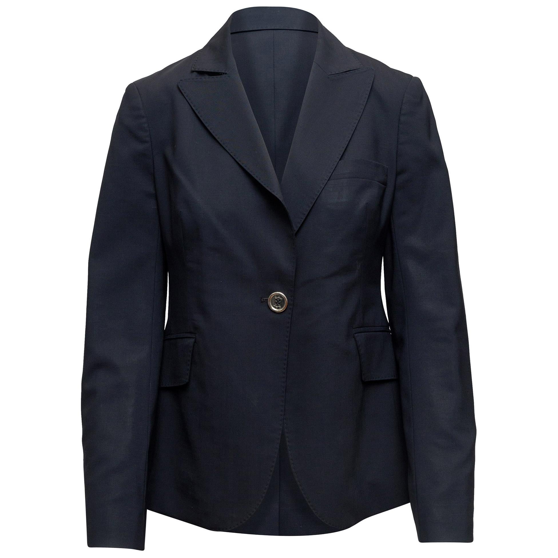 Burberry London Midnight Blue Bromwell Blazer