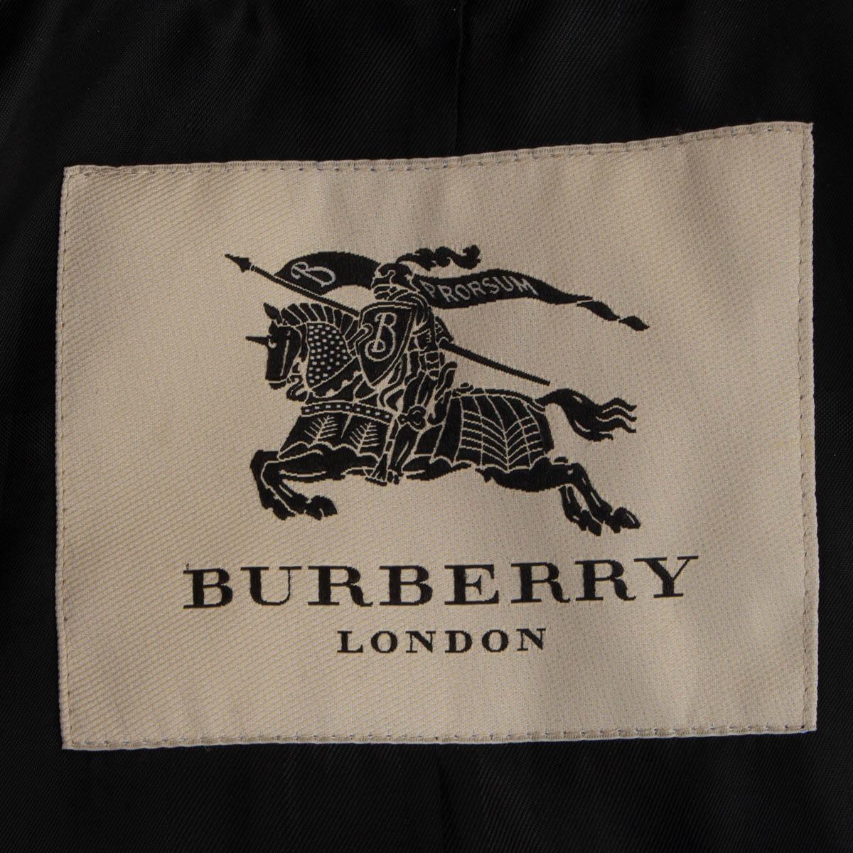 BURBERRY LONDON midnight blue wool & cashmere PEACOAT Coat Jacket 10 M In Fair Condition In Zürich, CH