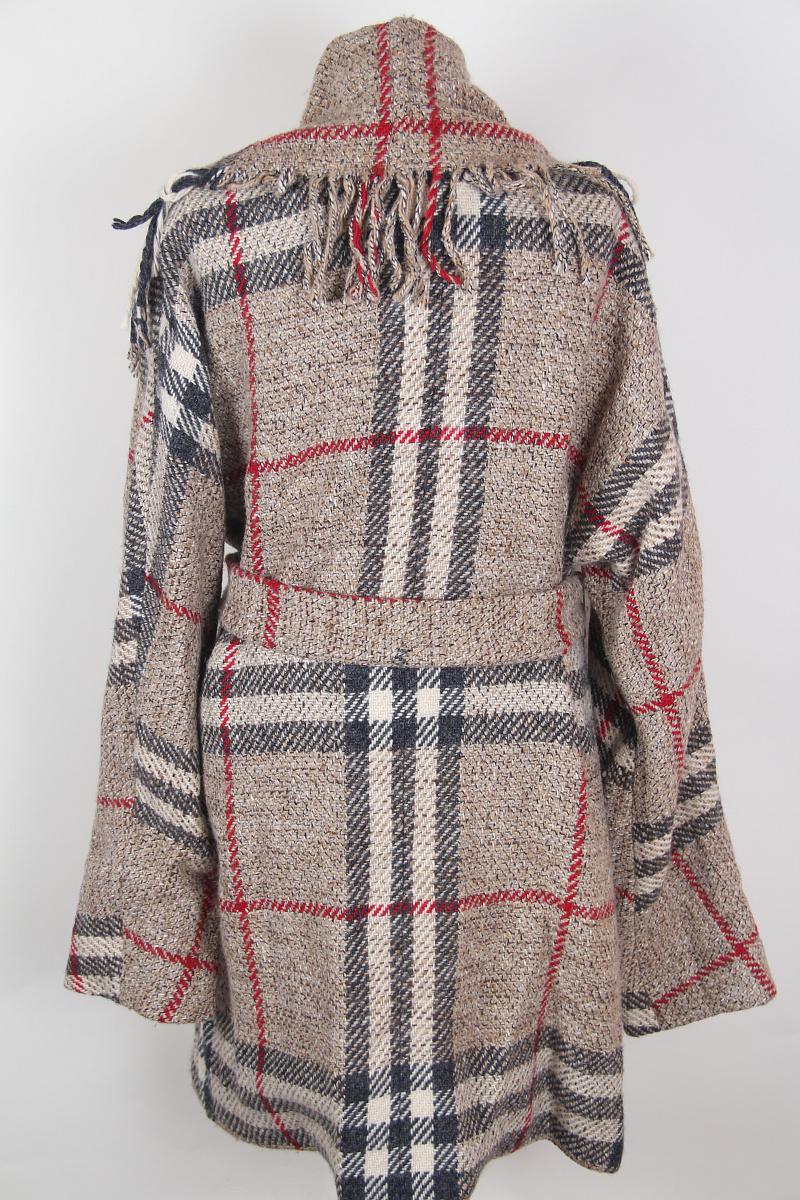Cappotto in lana Burberry London Nova Check in vendita 5