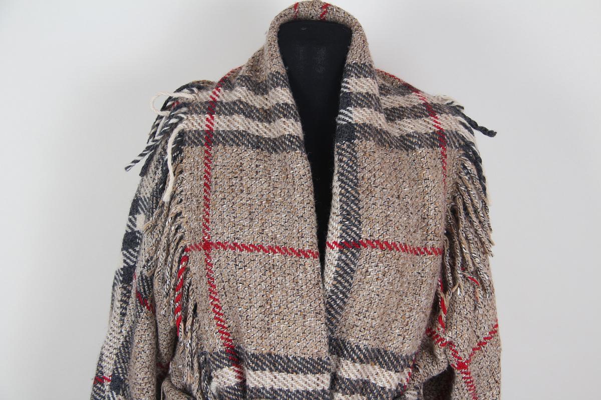 Cappotto in lana Burberry London Nova Check in vendita 7
