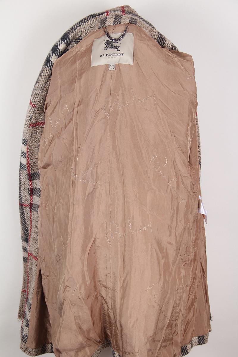 Cappotto in lana Burberry London Nova Check in vendita 1