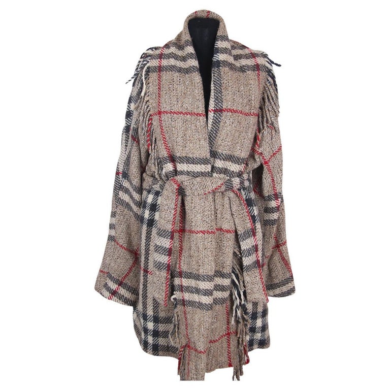 Burberry London Nova Check Wollmantel im Angebot bei 1stDibs