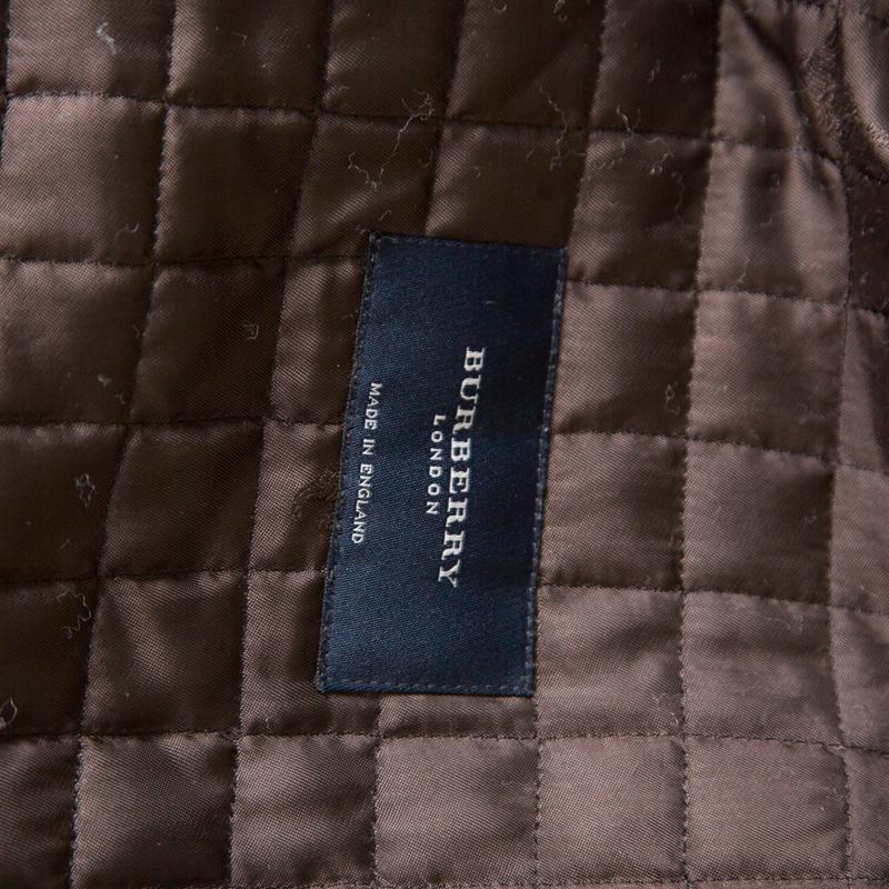 Black Burberry London Olive Green Hooded Jacket M