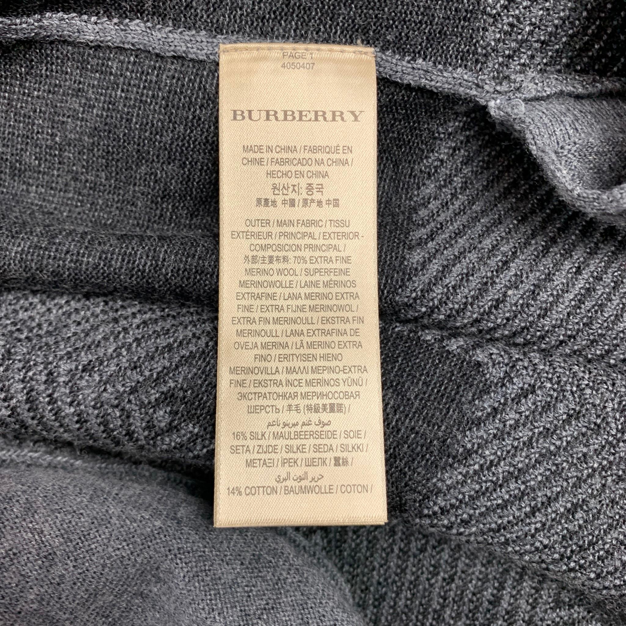 burberry merino wool cardigan