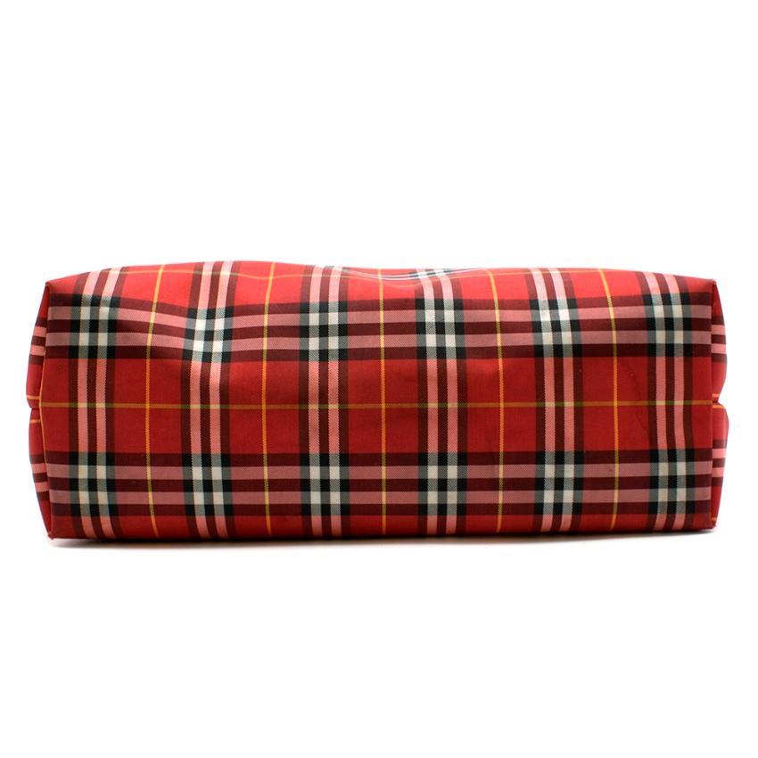 Burberry London Red Nova Check Tote Bag 46cm For Sale at 1stDibs | burberry  london plaid purse, burberry nova check tote red