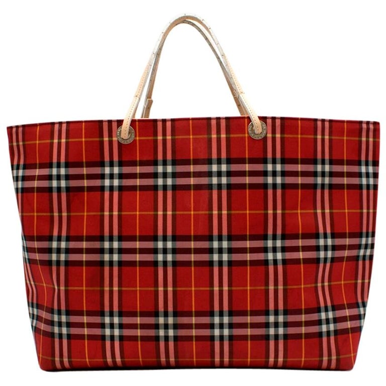 Burberry London Red Tote Bag 46cm For Sale at | burberry london tote bag, burberry red tote bag, burberry london bag