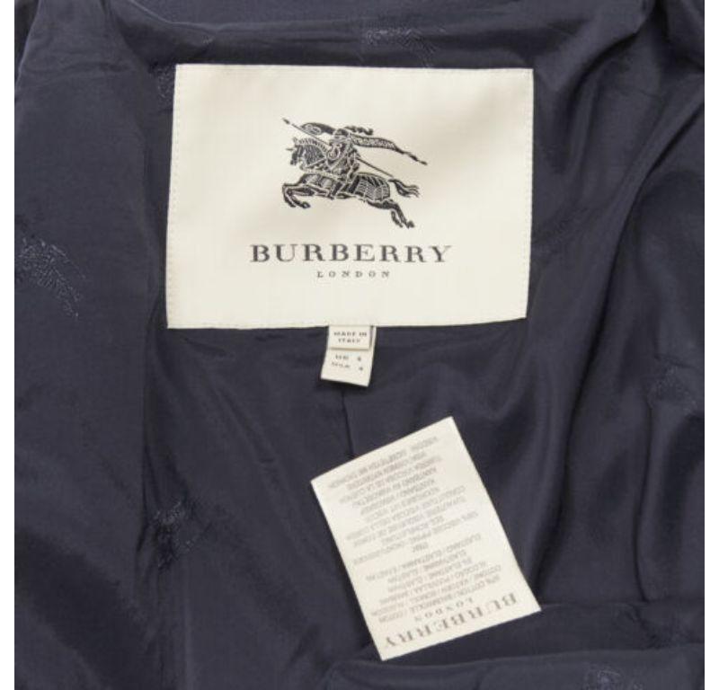 BURBERRY LONDON silver logo button bell sleevesmilitary trench dress US6 XS 5