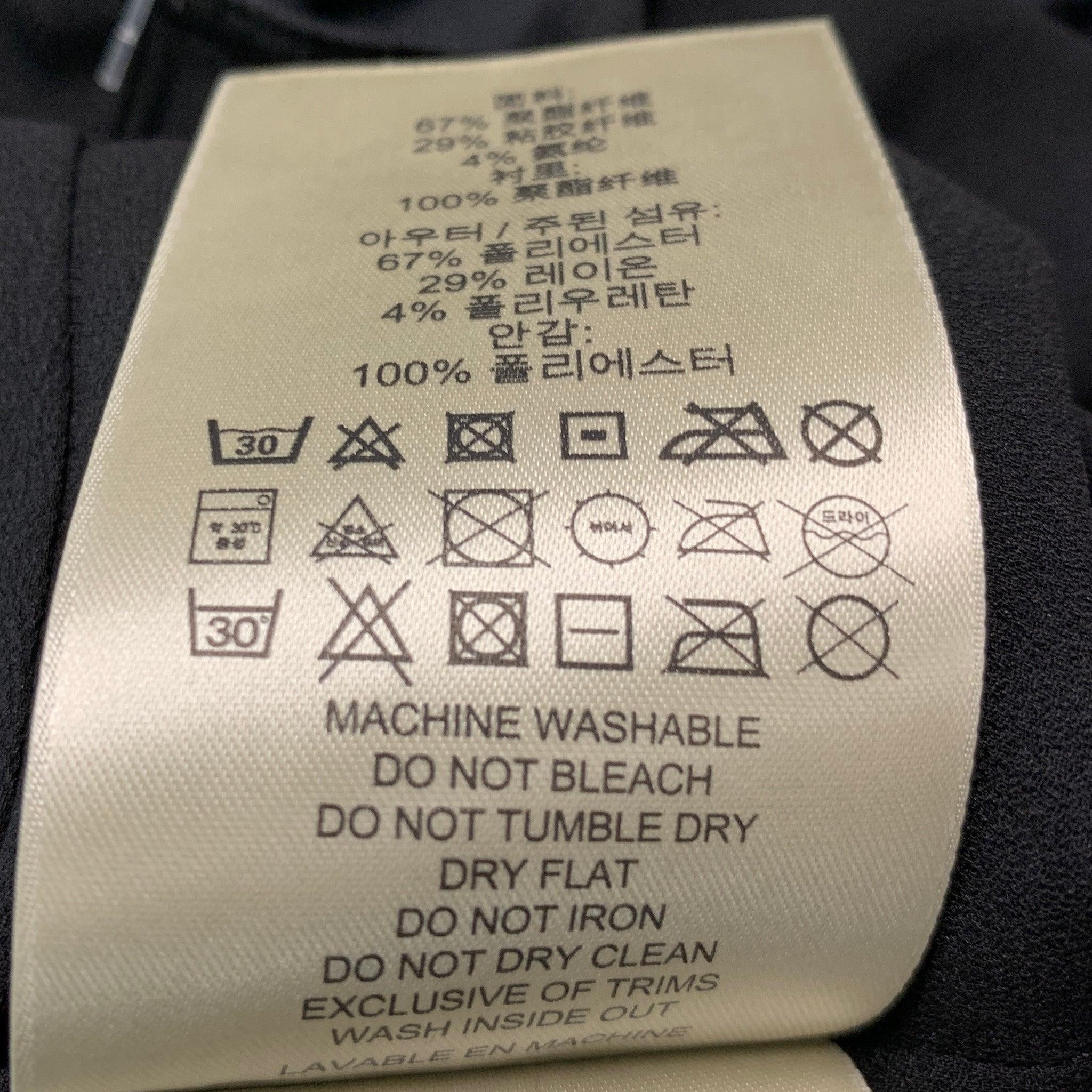 BURBERRY LONDON Talla 10 Vestido sin mangas de crepé negro plateado con tachuelas 4