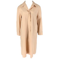 BURBERRY LONDON Talla 10 Crema Abrigo solapa pico