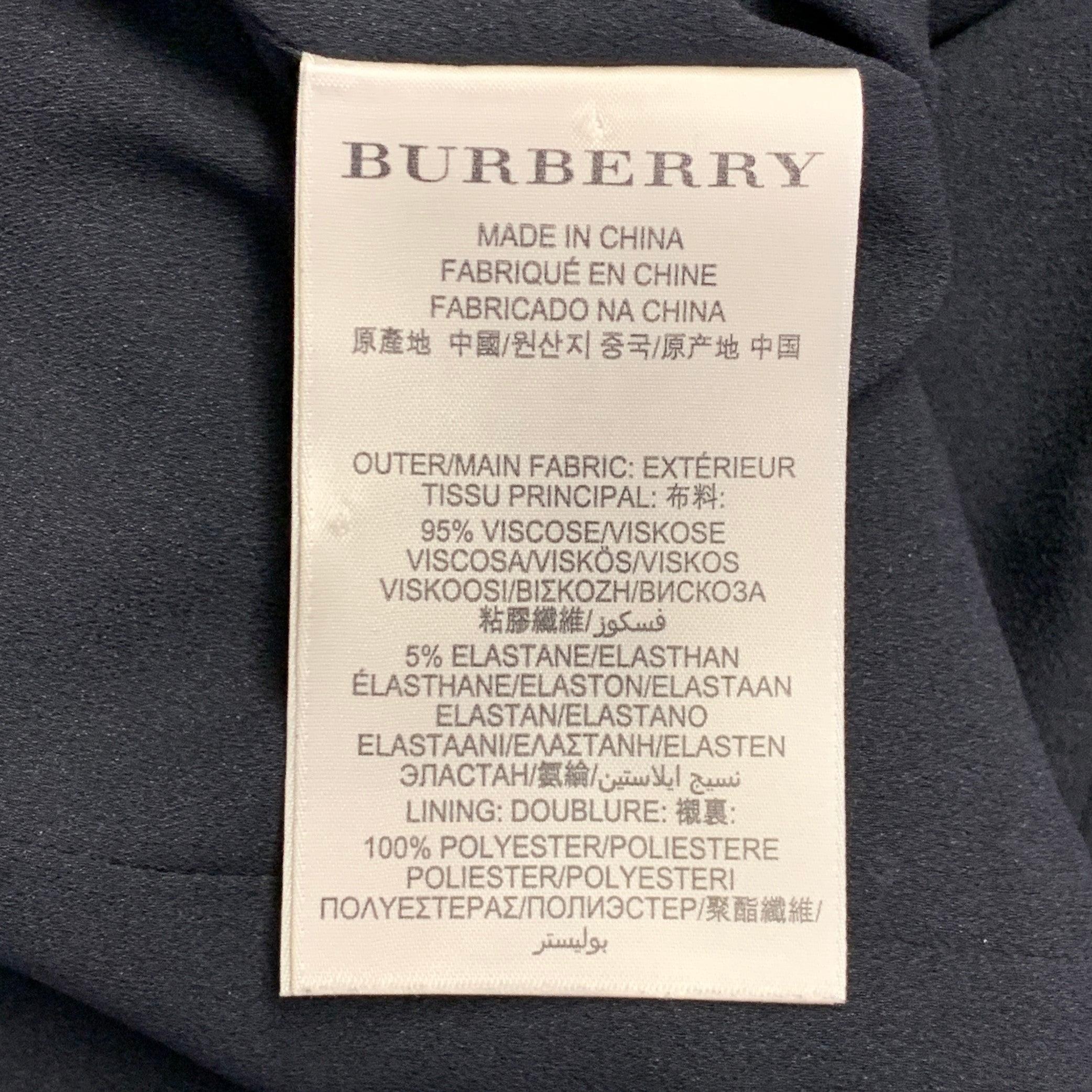 BURBERRY LONDON Größe 2 Schwarzes Cocktailkleid aus Viskosemischung mit Pailletten im Angebot 2