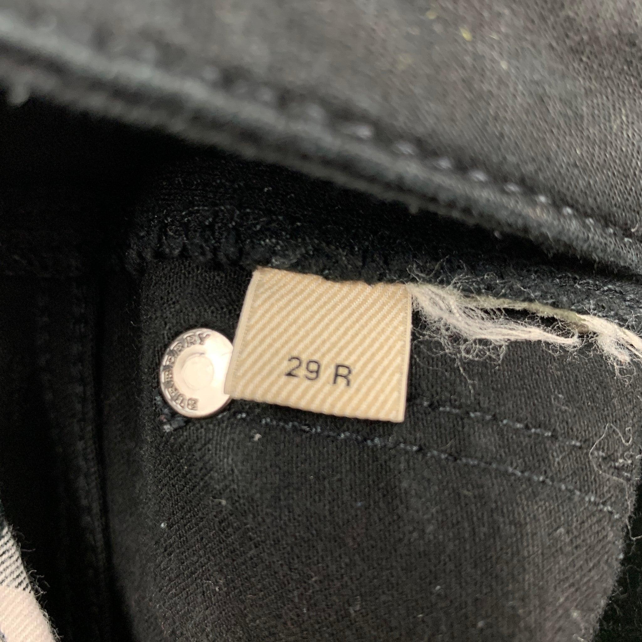 BURBERRY LONDON Size 29 Black Skinny Jeans In Good Condition For Sale In San Francisco, CA