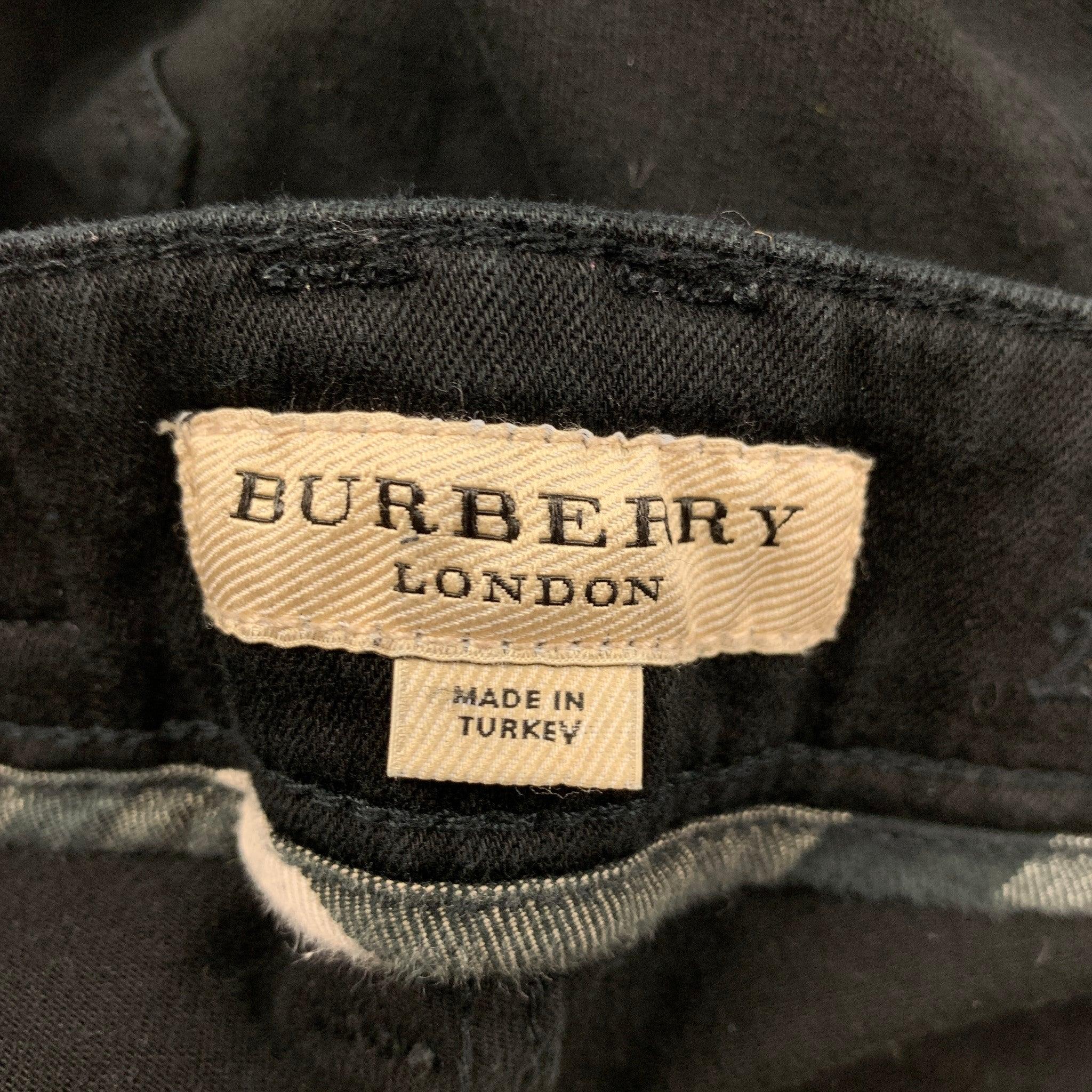 BURBERRY LONDON Size 29 Black Skinny Jeans For Sale 1