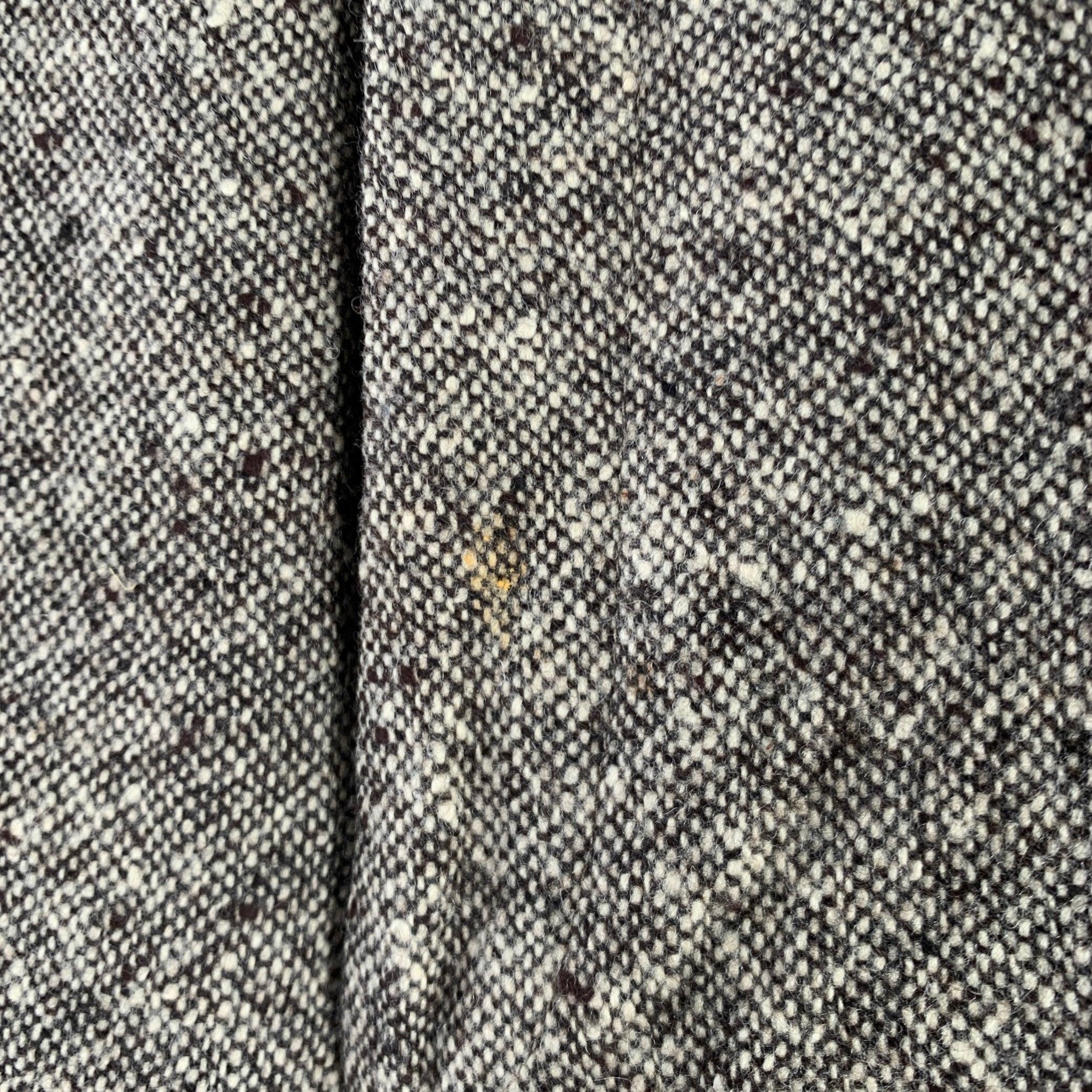 Men's BURBERRY LONDON Size 30 Brown Beige Tweed Wool Flat Front Casual Pants For Sale