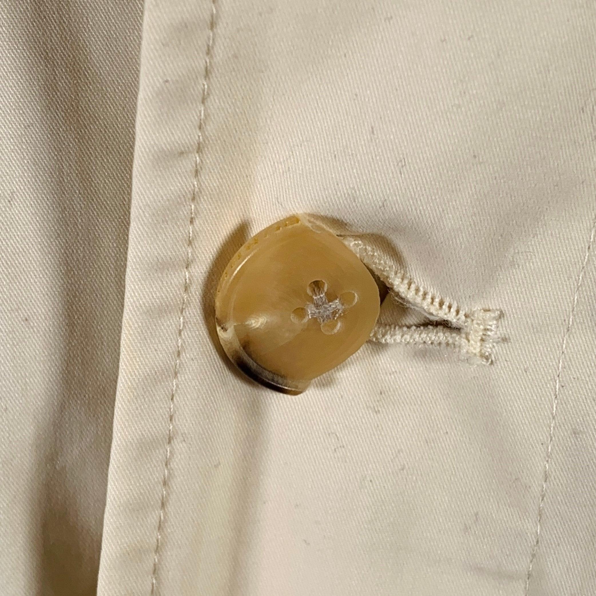 Men's BURBERRY LONDON Size 42 Beige Cotton Raglan Coat For Sale