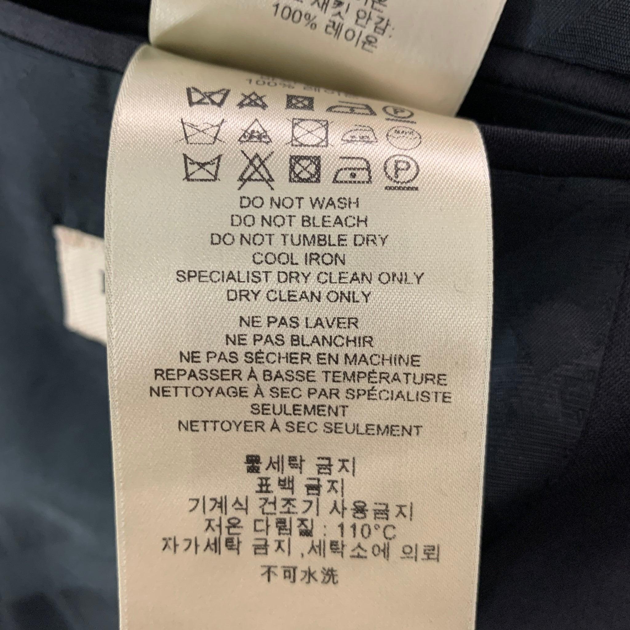 BURBERRY LONDON Size 42 Short Black Solid Wool Notch Lapel Sport Coat 4