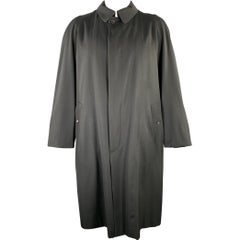 BURBERRY LONDON Größe 44 Schwarzer Raglanmantel aus Wolle