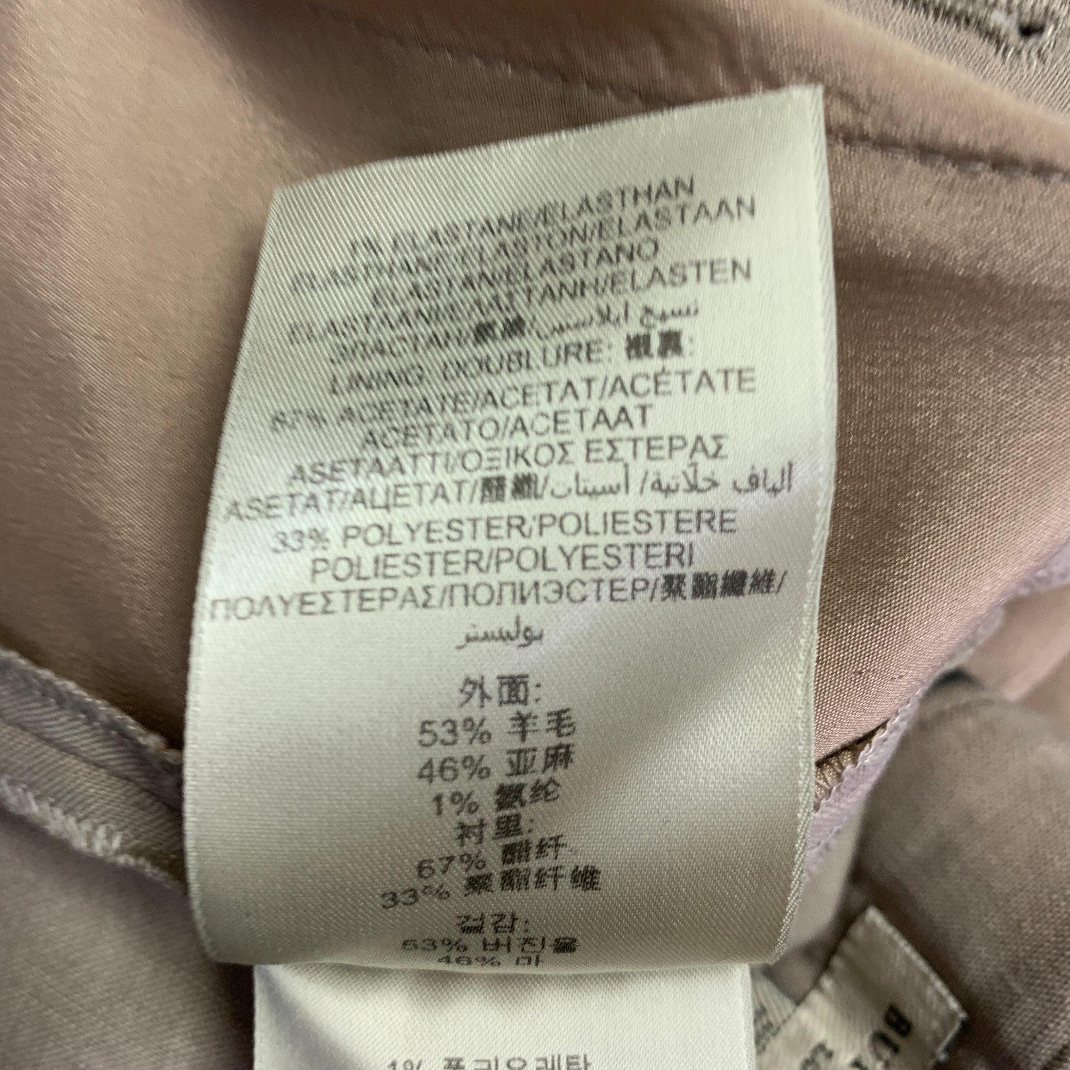BURBERRY LONDON Größe 8 Braun Wolle Leinen Plissee Shorts im Angebot 3