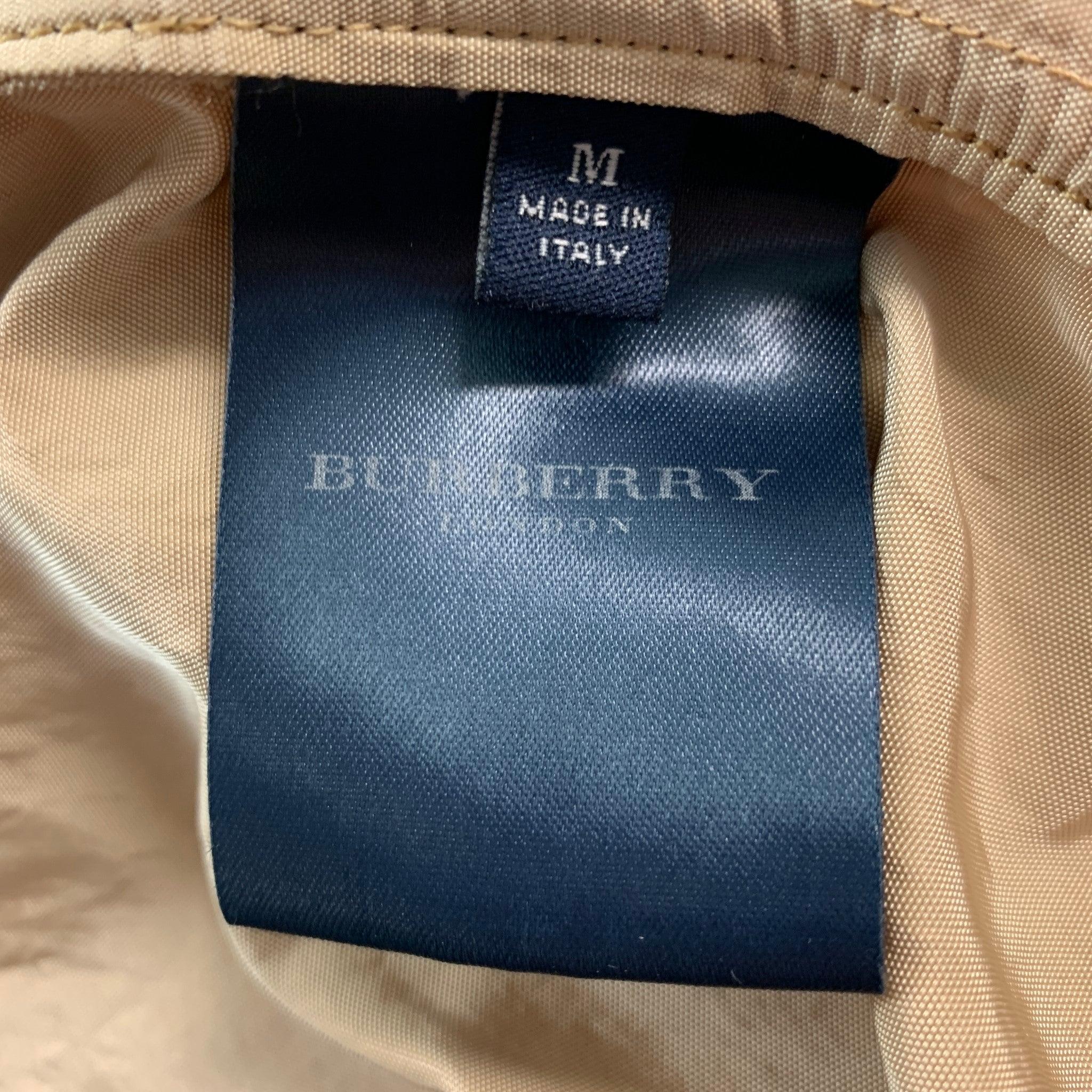 BURBERRY LONDON Size M Beige Nylon Belted Trenchcoat For Sale 2