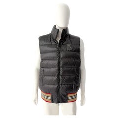 Burberry London Chaquetas acolchadas sin mangas para hombre Negro Talla Xxl