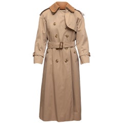 Burberry London Tan Long Trench Coat