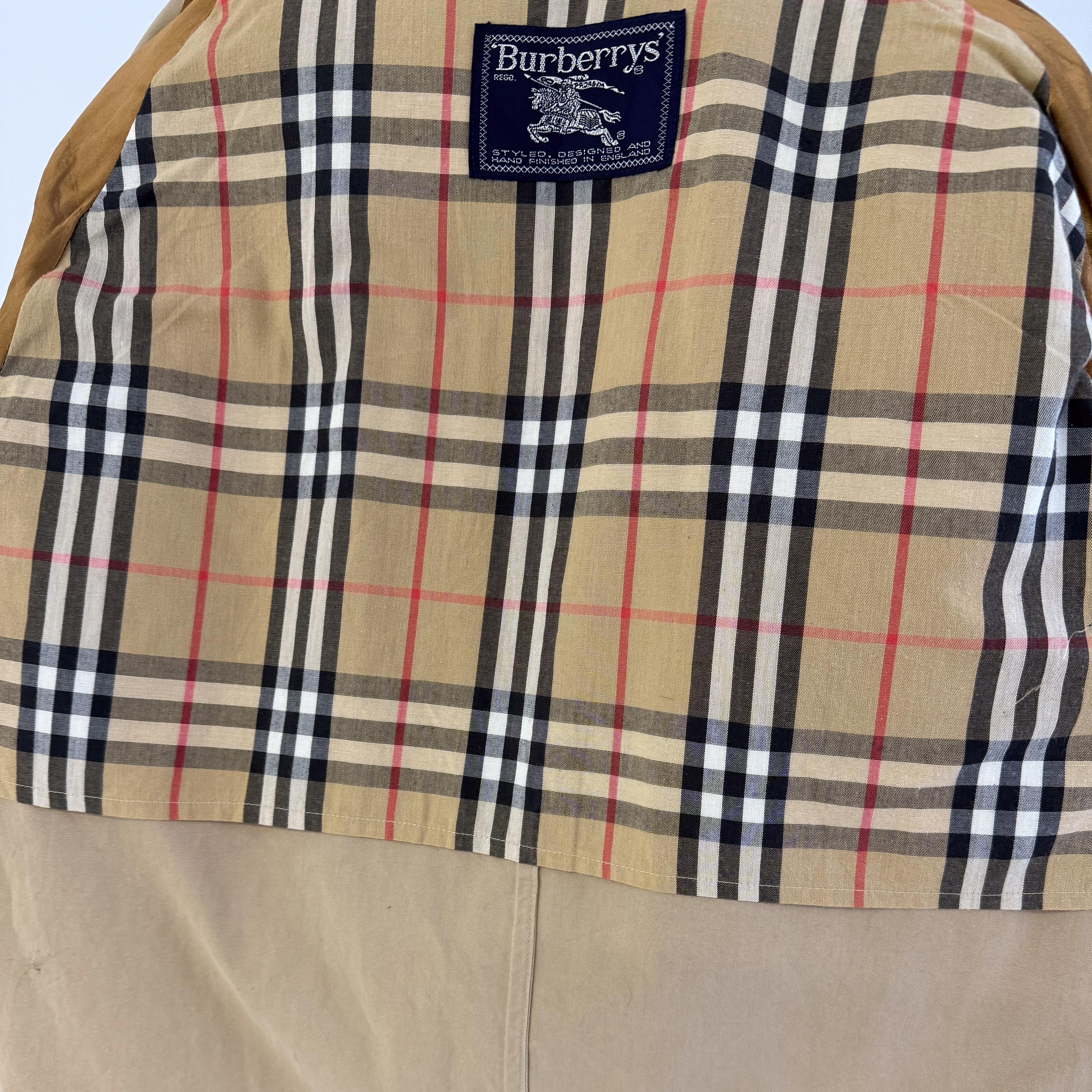 Burberry London Trench Coat Women's Jacket Size L For Sale 1