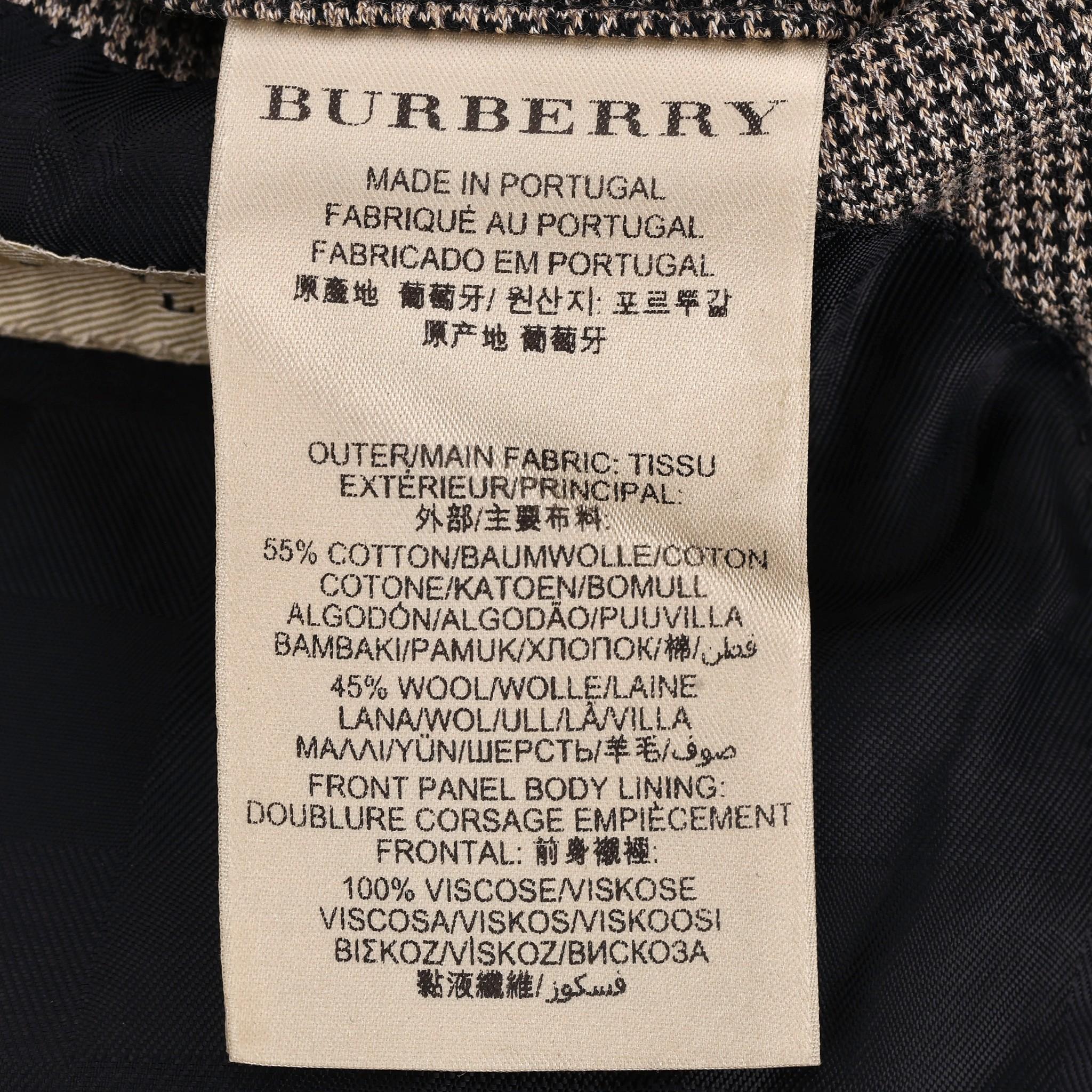 Burberry London Wool & Cotton Blend Jacket en venta 3