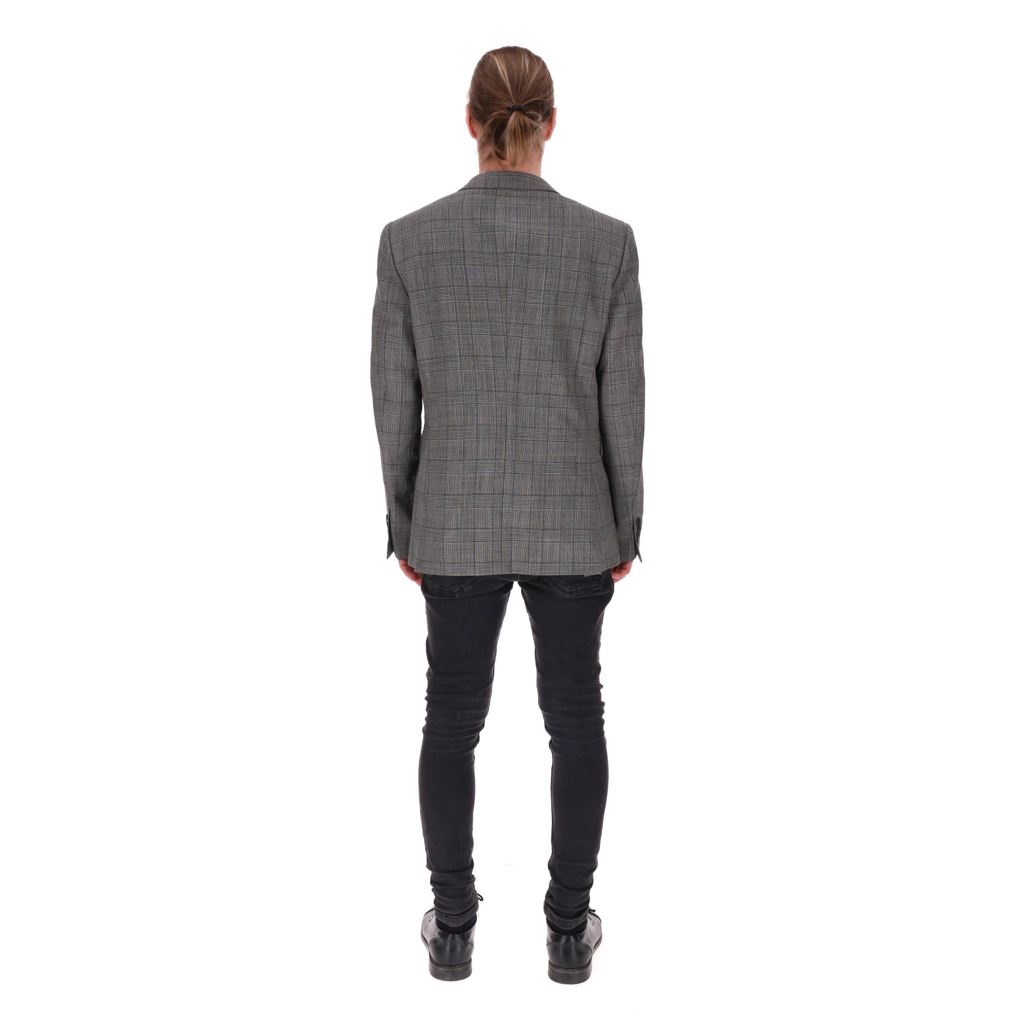 Men's Burberry London Wool Checked Jacket For Sale