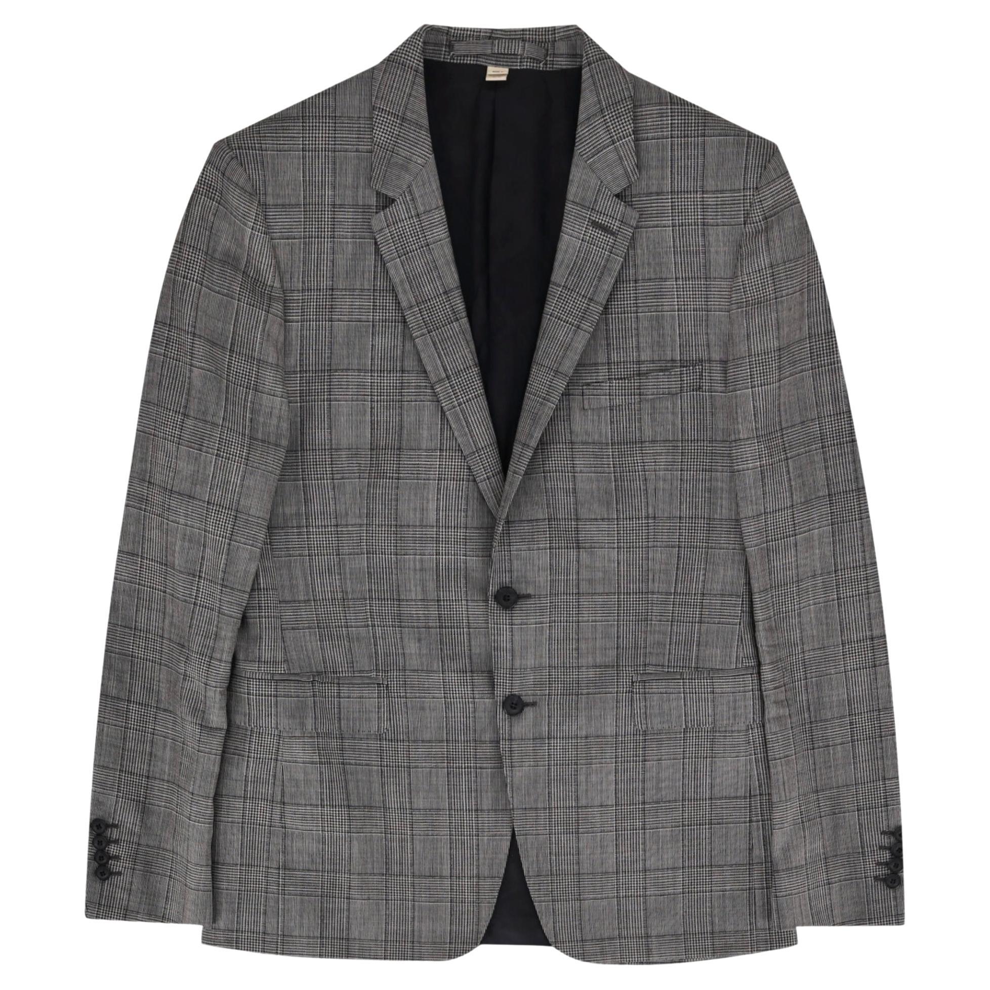 Burberry London Wool Checked Jacket For Sale