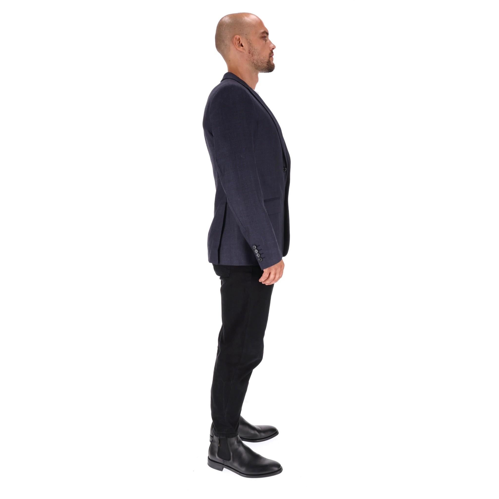 Black Burberry London Wool Suit Jacket For Sale