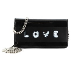 Burberry Love Wallet on Chain Printed Patent