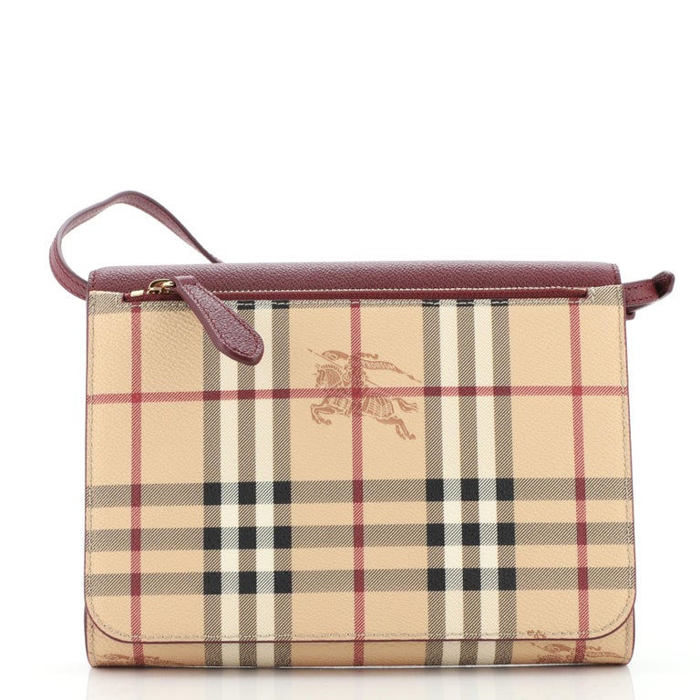 Burberry Loxley Crossbody Bag Haymarket Coated Canvas and Leather Small at  1stDibs