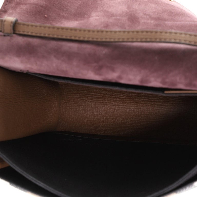 Burberry Macken Crossbody Bag Leather And House Check Canvas Small