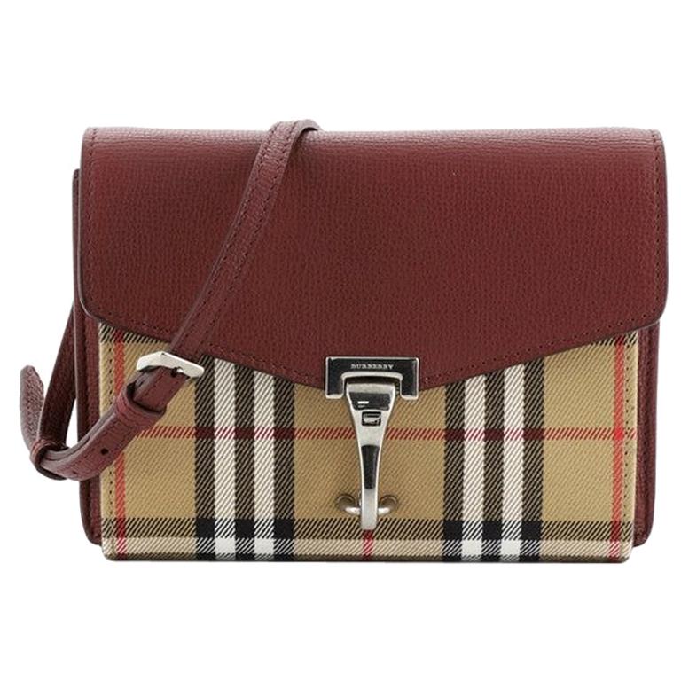 Burberry Macken Crossbody Bag Leather and House Check Canvas Small at  1stDibs | burberry crossbody bag, burberry house check crossbody, large burberry  tote