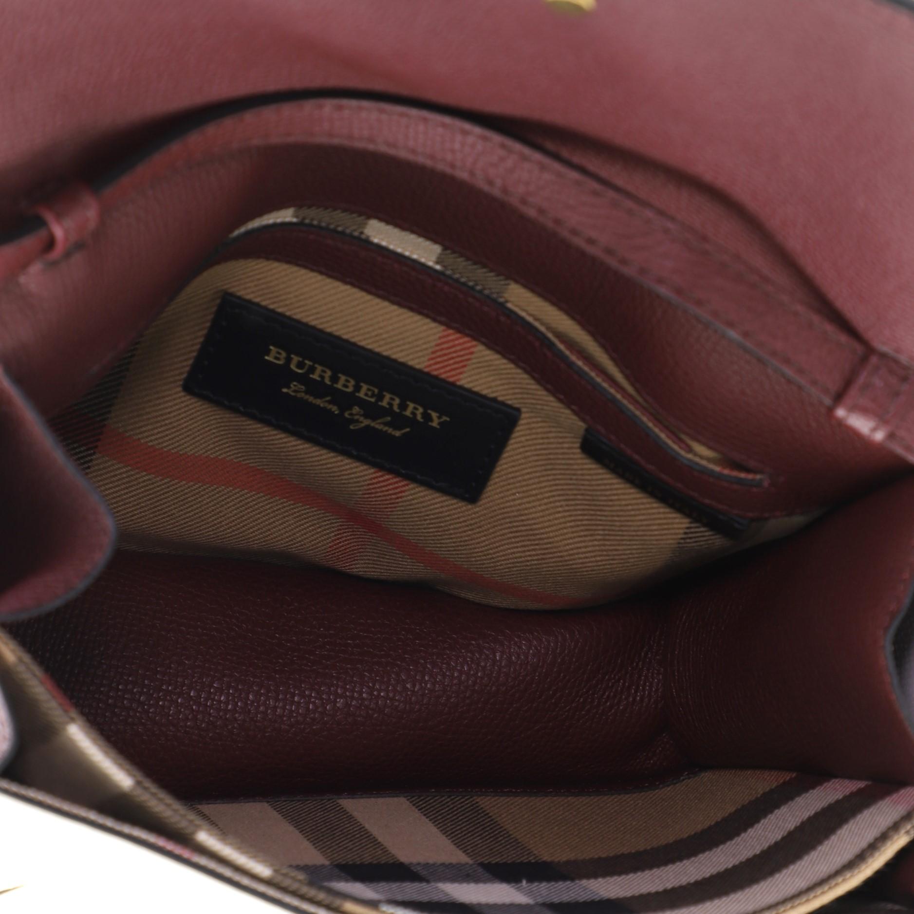 Burberry Macken Crossbody Bag Leather with Fringe Small at 1stDibs