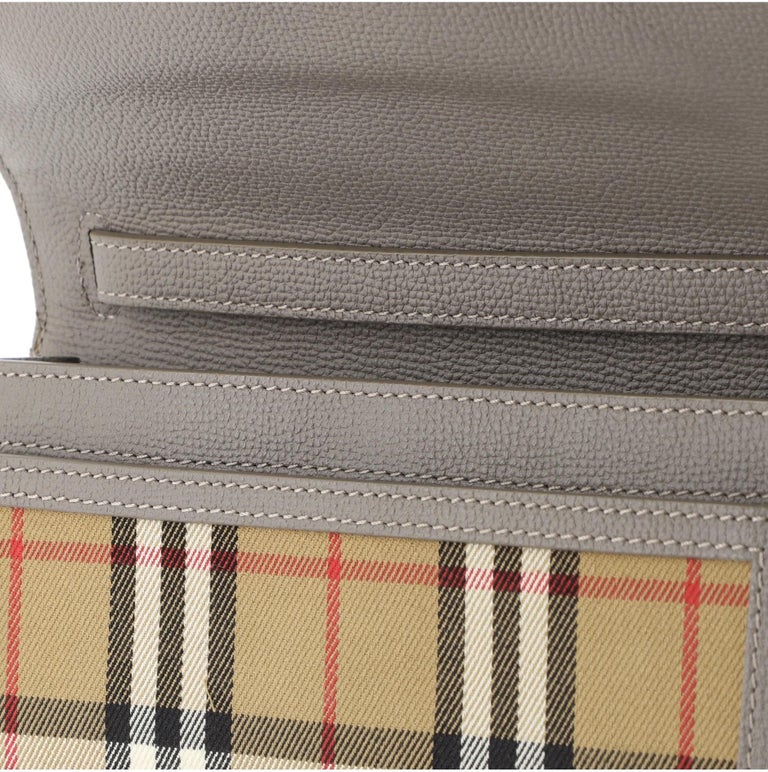 Burberry Macken Crossbody Bag Vintage Check Canvas Small at 1stDibs
