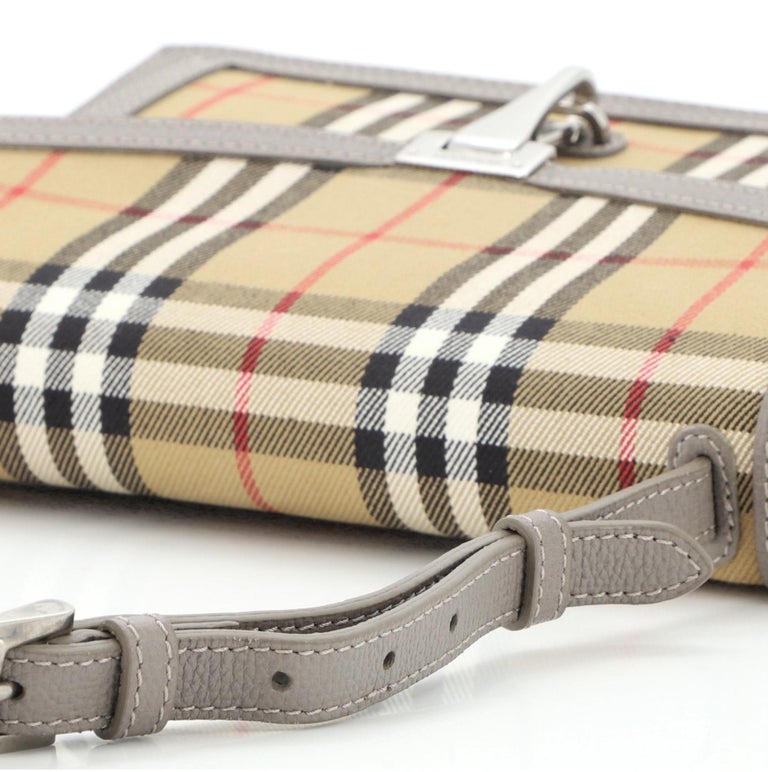 Burberry Macken Crossbody Bag Vintage Check Canvas Small at 1stDibs