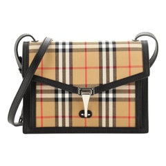 Burberry Macken Crossbody Bag Vintage Check Canvas Small