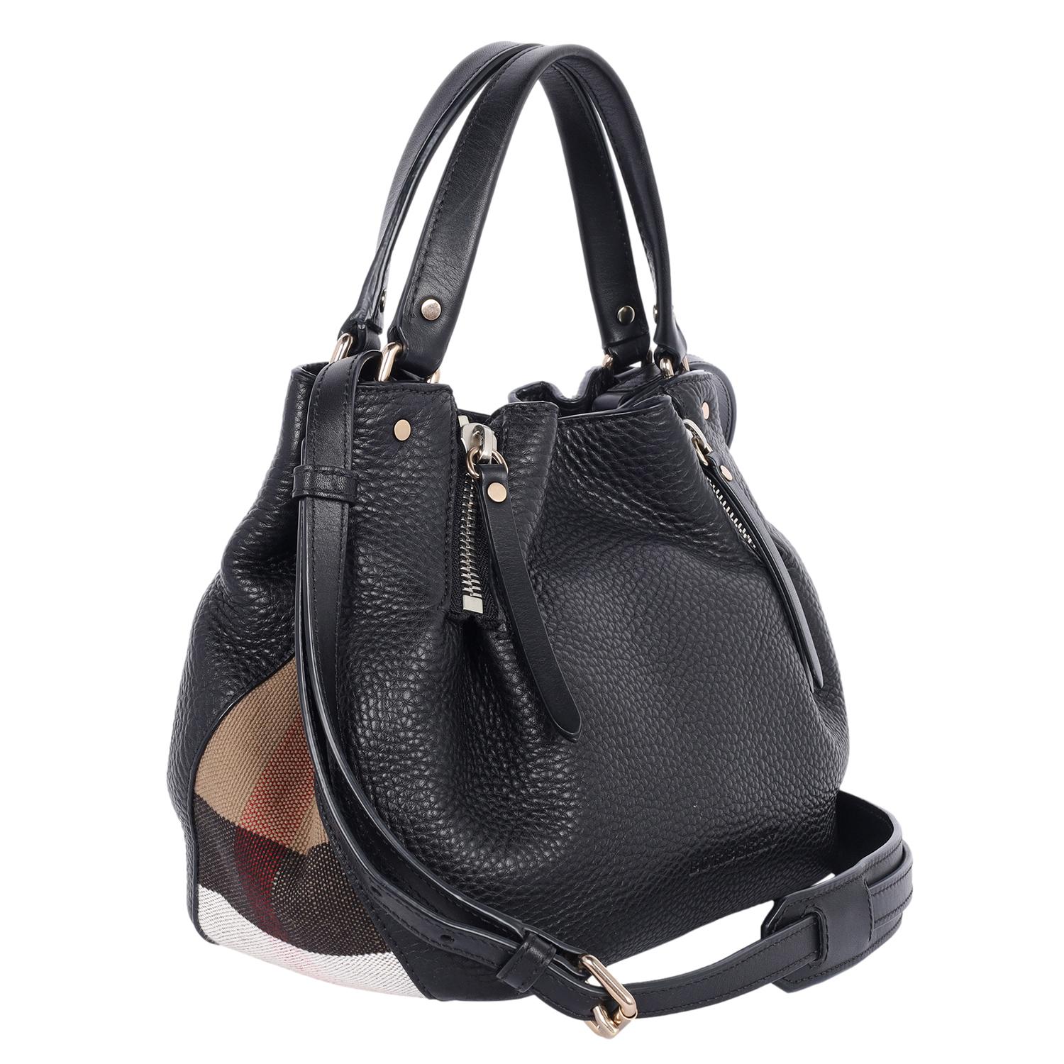 Burberry Maidstone Leather Crossbody Bag Black 1