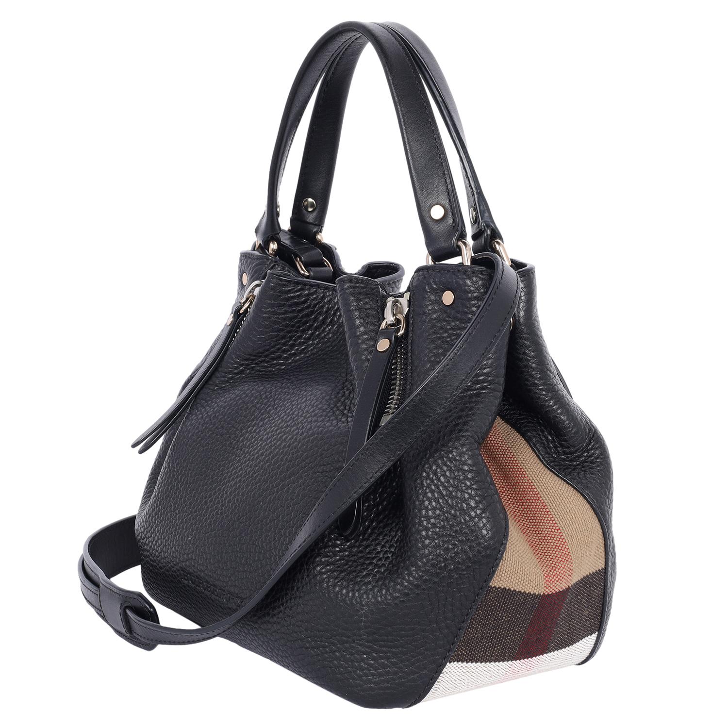 Burberry Maidstone Leather Crossbody Bag Black 2