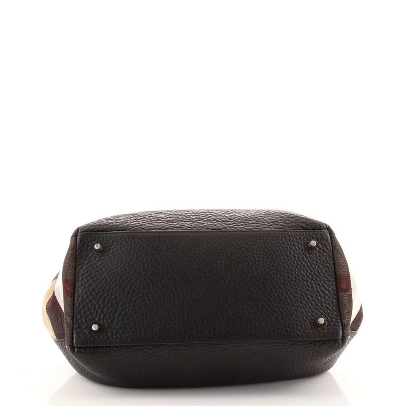 medium black leather purse