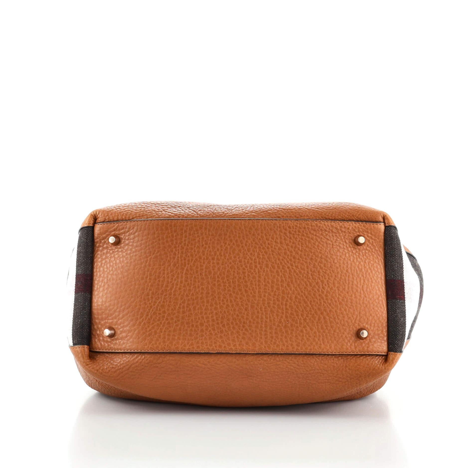 da uomo o donna Burberry Maidstone Tote in pelle e tela House Check Media