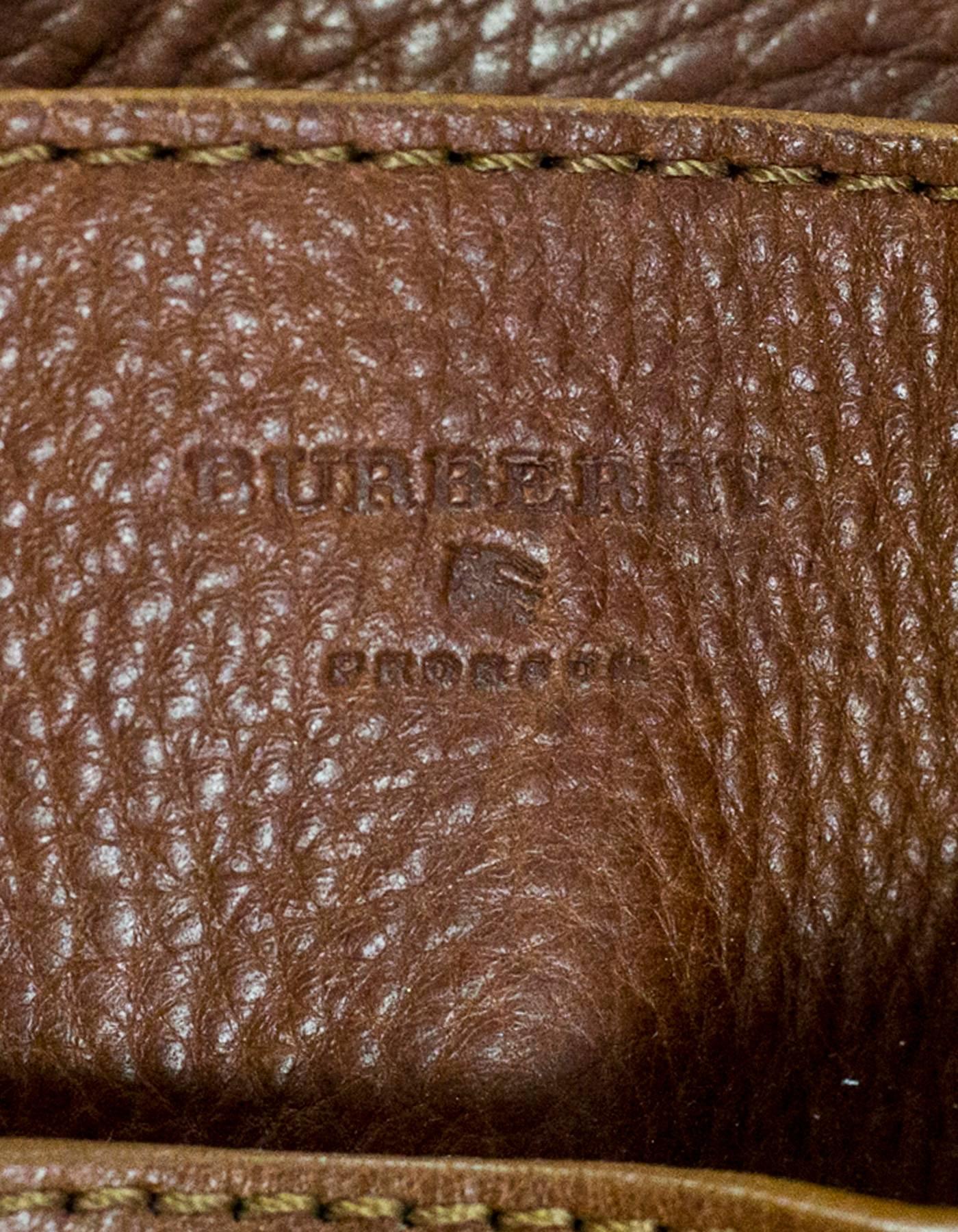 Burberry Margaret Nova Check Canvas & Tan Leather Bag 2
