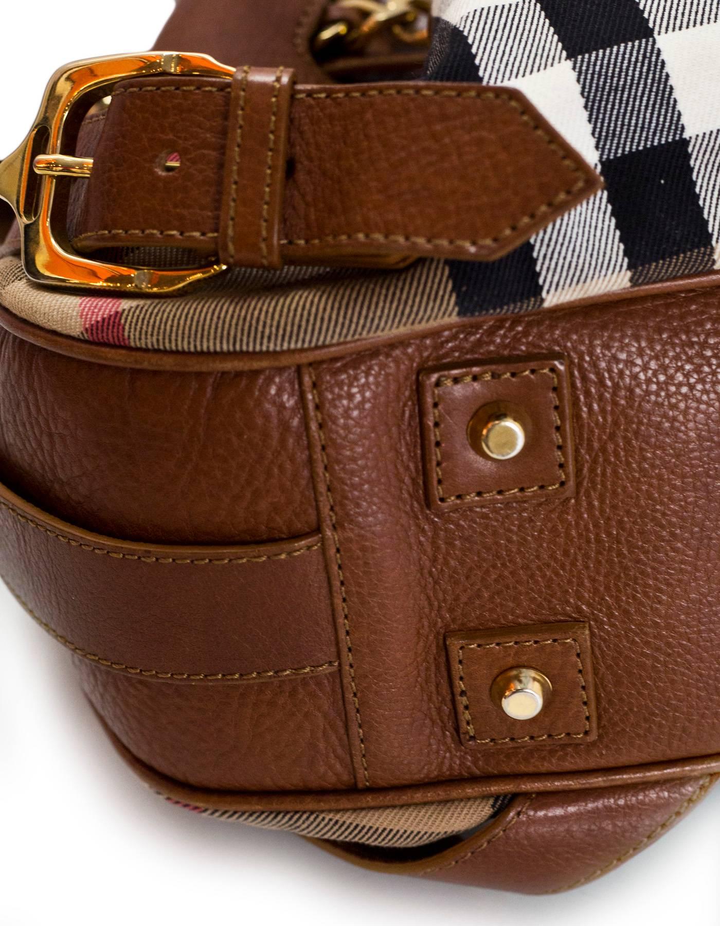 burberry brown leather bag