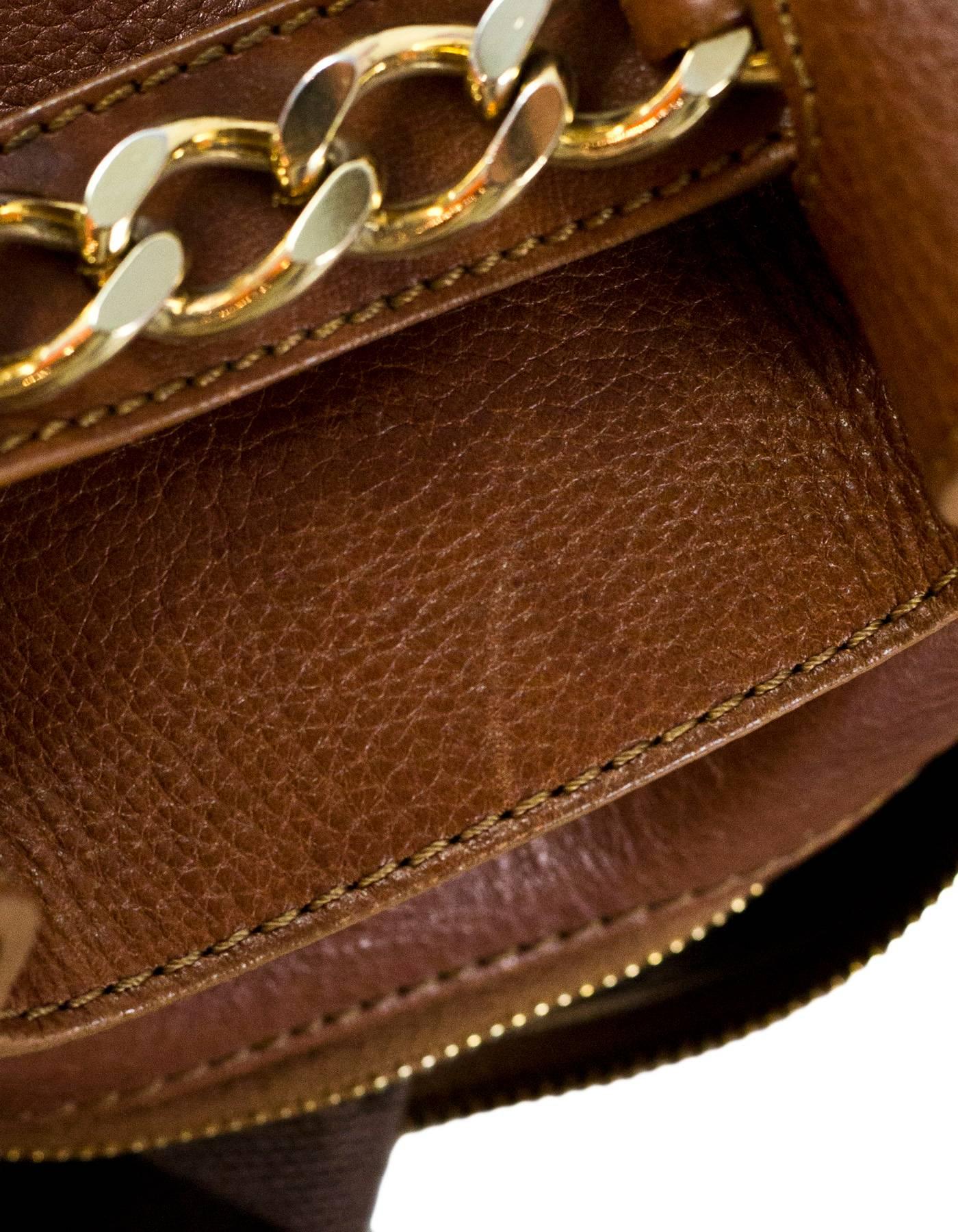 Burberry Margaret Nova Check Canvas & Tan Leather Bag In Excellent Condition In New York, NY