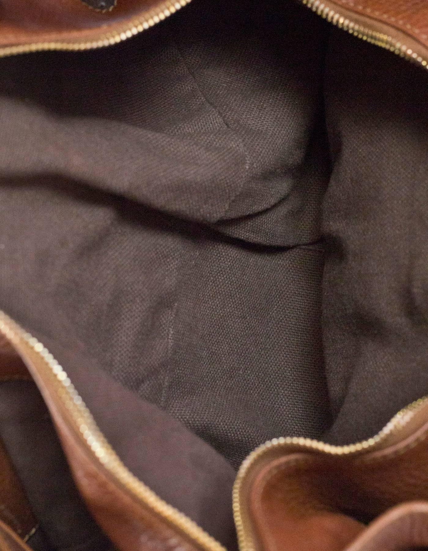 Burberry Margaret Nova Check Canvas & Tan Leather Bag 1