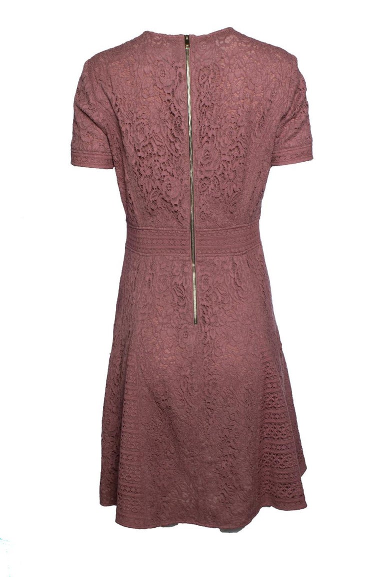 burberry pink lace dress Burberry Ladies Pleated Lace Dress In Powder Pink, Brand Size 8 (US Size 6) 4072268 - Clothing