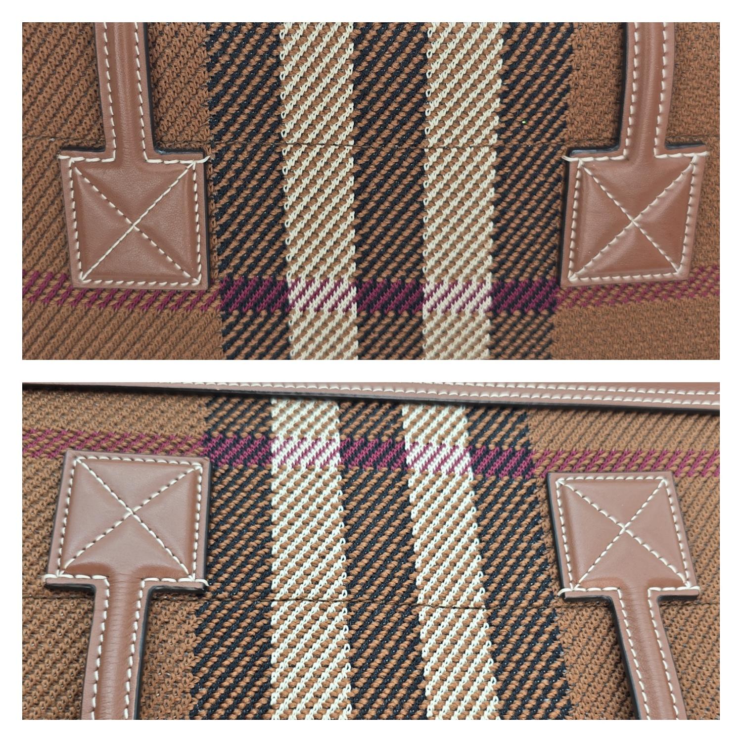 Burberry Fourre-tout Freya à carreaux moyen en vente 5