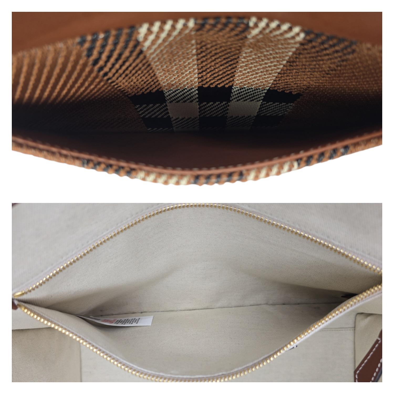 Burberry Fourre-tout Freya à carreaux moyen en vente 3