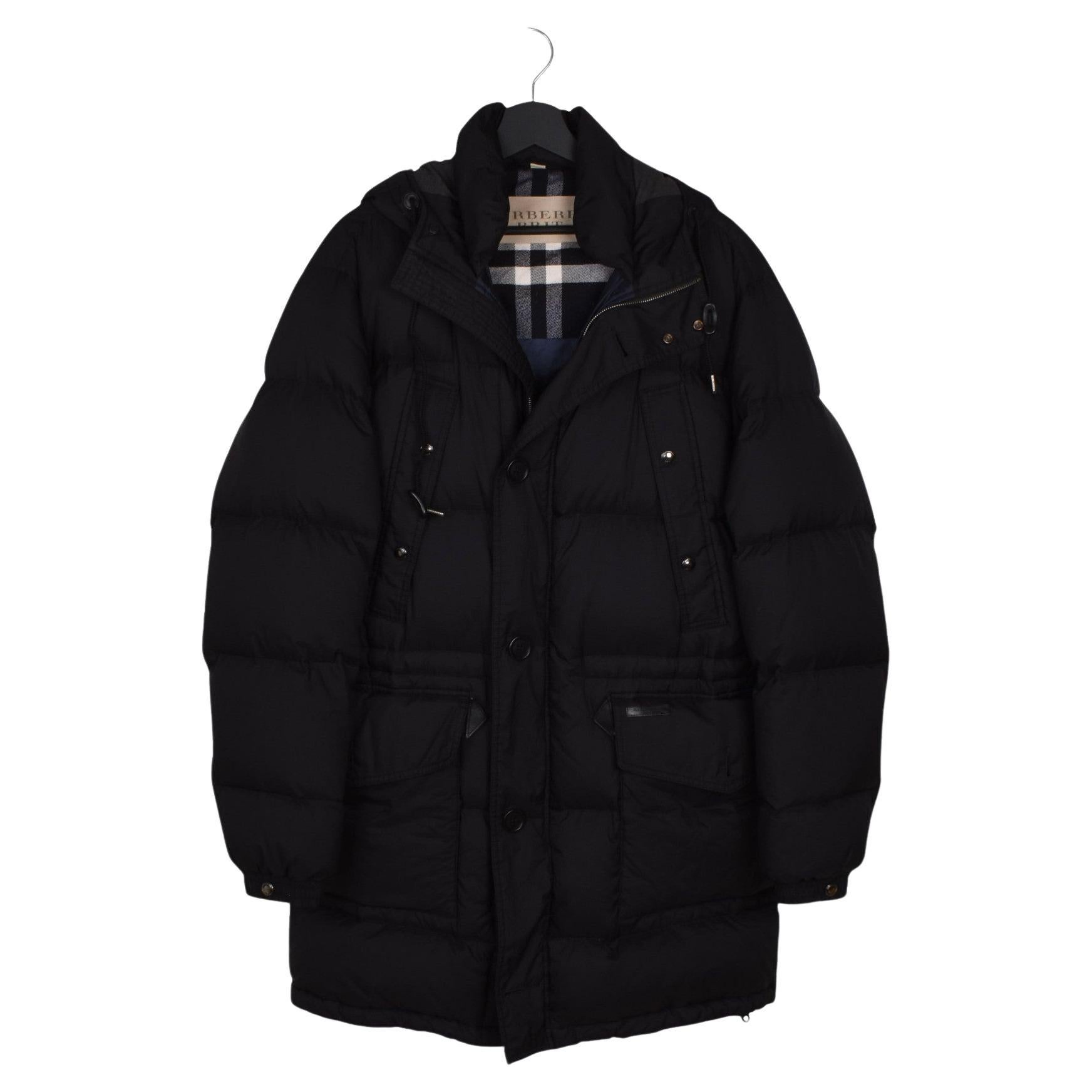 Burberry Herrenmantel Daunenjacke mit Kapuze Größe L, S1548