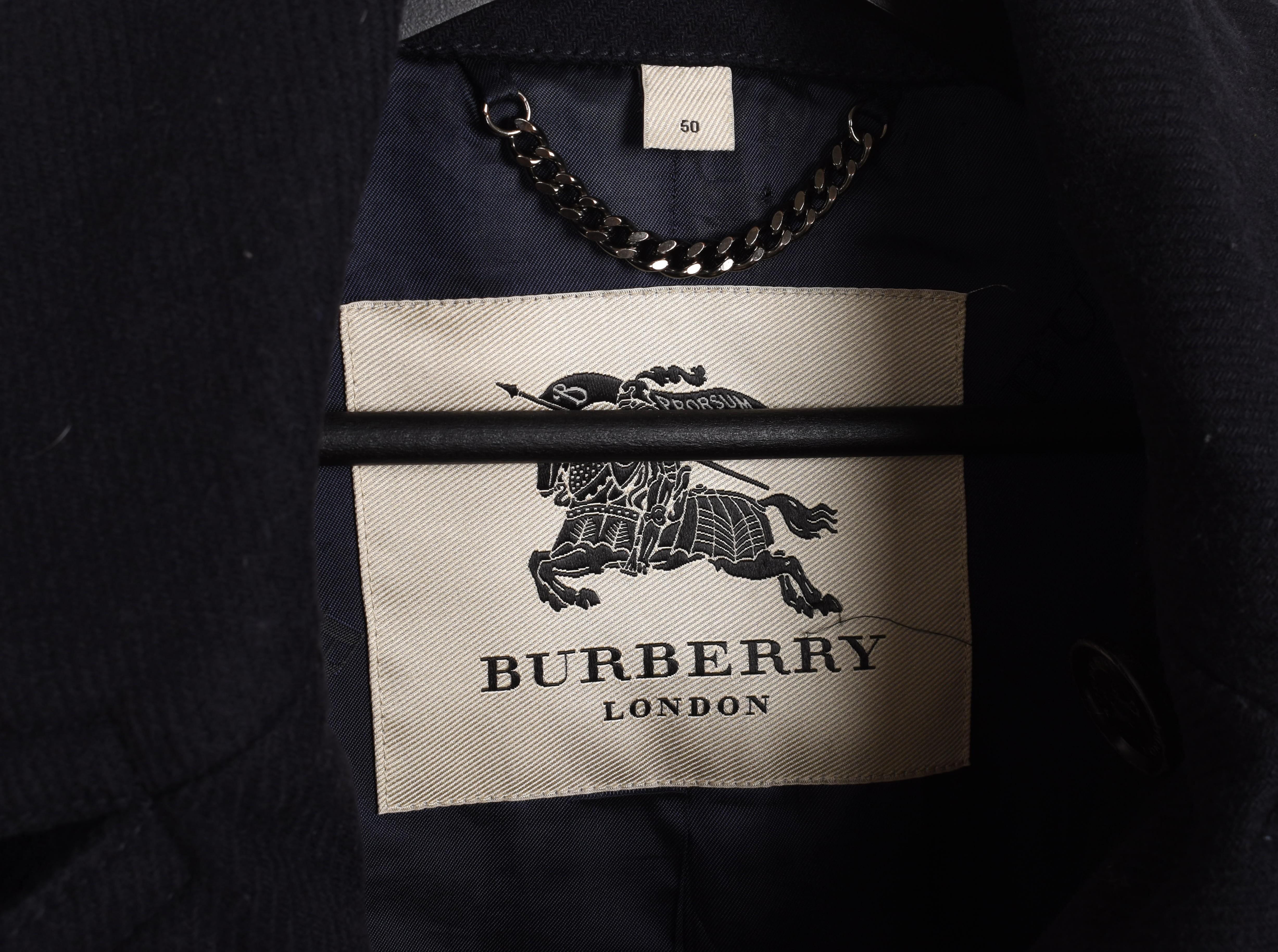Burberry Herrenmantel Peacoat Größe IT50/Groß, S1604 im Angebot 2
